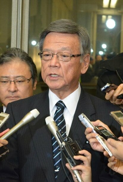 翁長雄志・沖縄県知事 (c)朝日新聞社 @@写禁