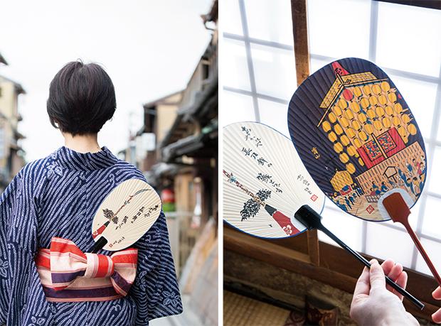 十八番屋 花花(おはこや そうか)/団扇 (左)「あやかれや」(右)「宵山」各1404円/075‐251‐8585/京都市中京区常盤木町46/営業時間11:00~17:00、日曜・祝日~18:00/定休日:水曜、祝日営業の場合翌日休