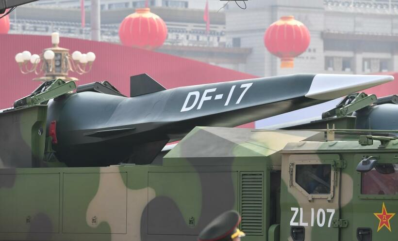 ２０１９年に中国の軍事パレードに登場した極超音速弾道ミサイルＤＦ１７