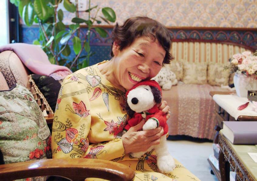 可愛らしいものが大好きだった田辺聖子さん=2008年1月撮影 (c)朝日新聞社