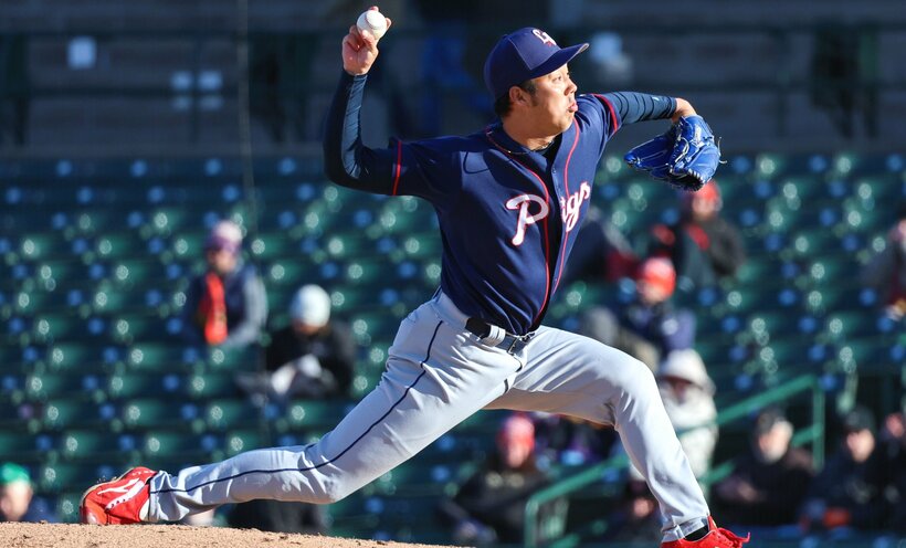 3Aで登板する青柳（REX/アフロ）