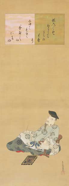 「人麿像」土佐光起　江戸時代・１７世紀　重要美術品（写真：出光美術館提供）