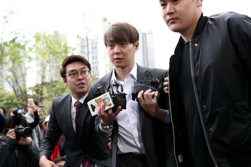 韓国の男性アイドルグループ「JYJ」のメンバー、パク・ユチョン容疑者（ｃ）getty Images