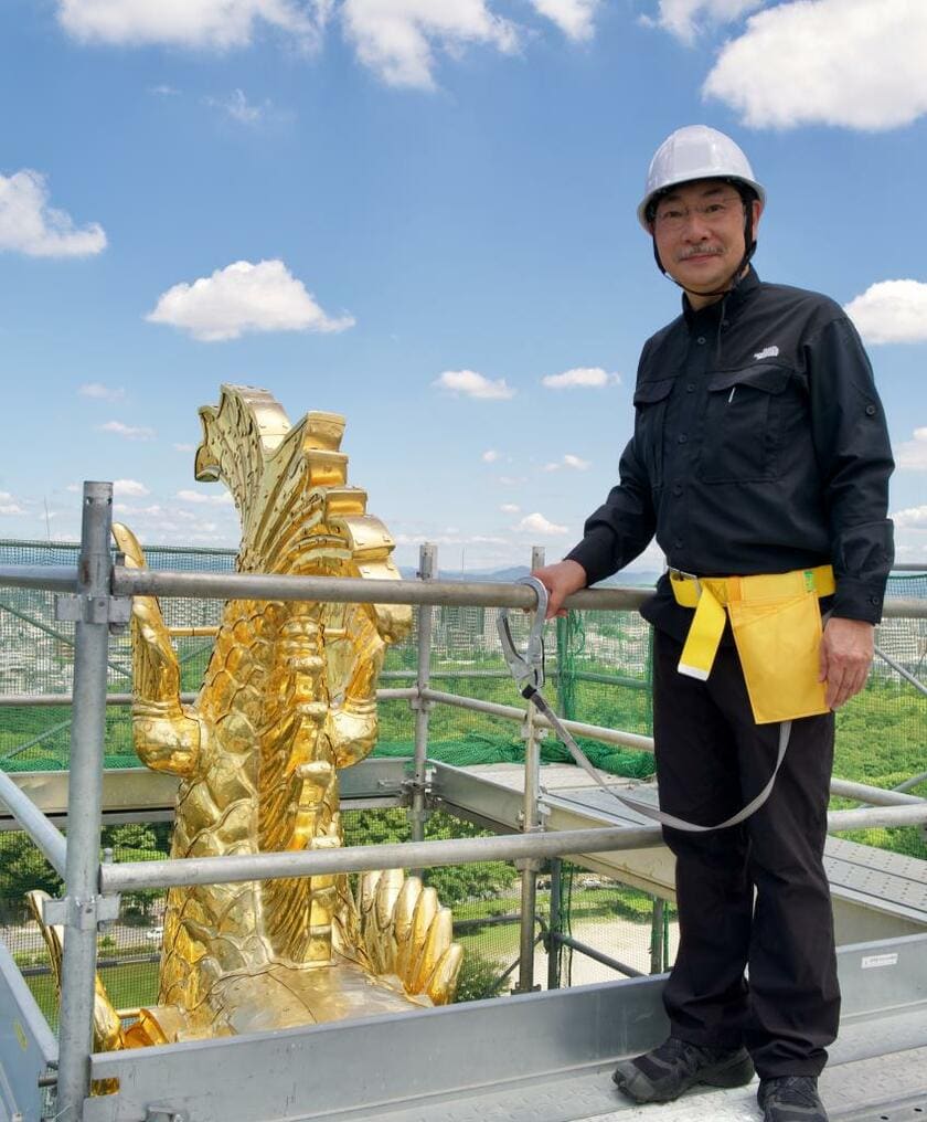 名古屋城大天守大棟の鯱（写真：千田嘉博提供）