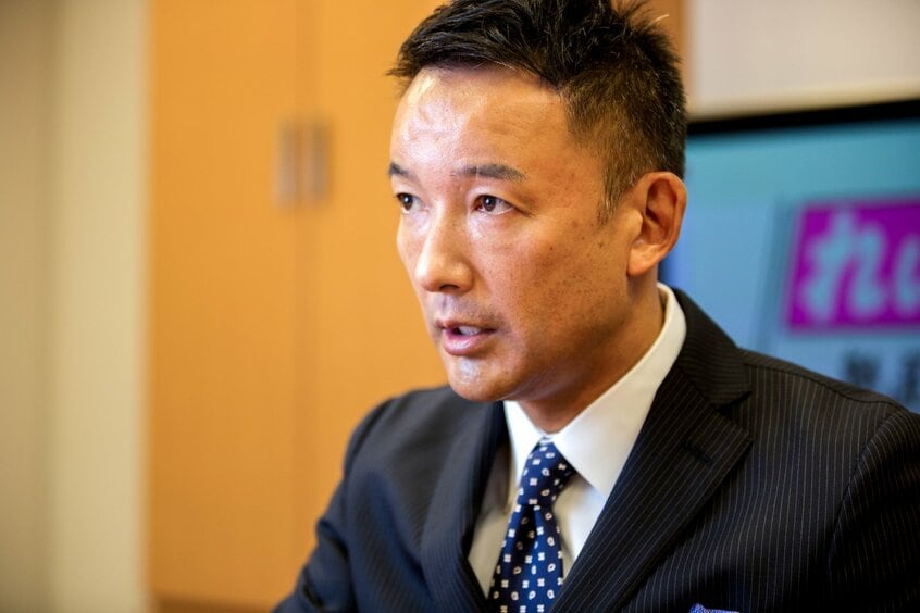 れいわ新選組の山本太郎代表(撮影:写真映像部・高橋奈緒)