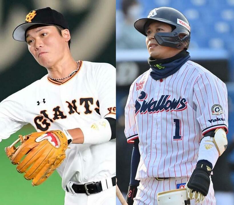 坂本勇人（左）、山田哲人