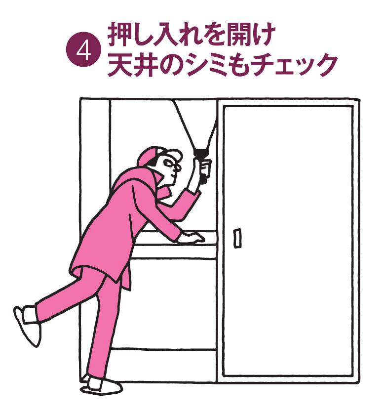 部屋選びに妥協は禁物だ【押し入れを開け天井のシミもチェック】(AERA 2018年10月22日号より)