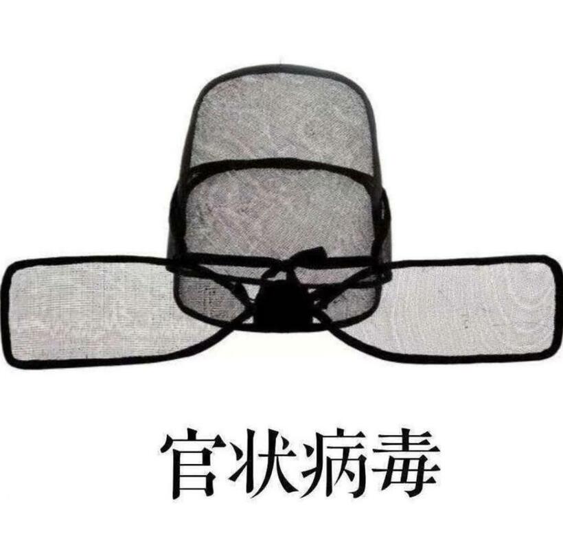 「役人型ウイルス」――武漢市民による一つの風刺（インターネットから）