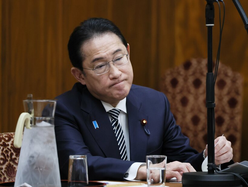 2月29日、衆院政治倫理審査会に臨む岸田首相（代表撮影）