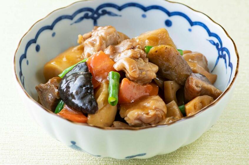 たった10分で味がしみた筑前煮に