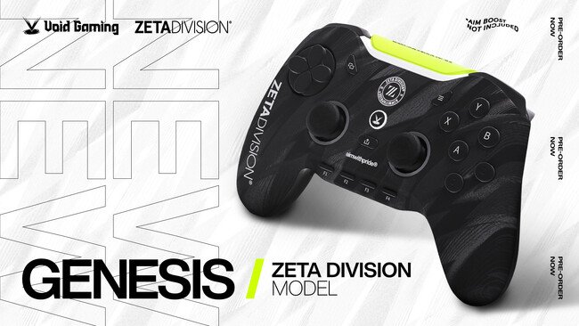 写真・図版（1枚目）| ZETA DIVISION × Void Gaming コラボコントローラーの予約開始、及びスポンサー契約締結を発表