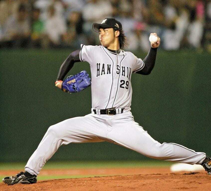 阪神時代の井川慶(C)朝日新聞社