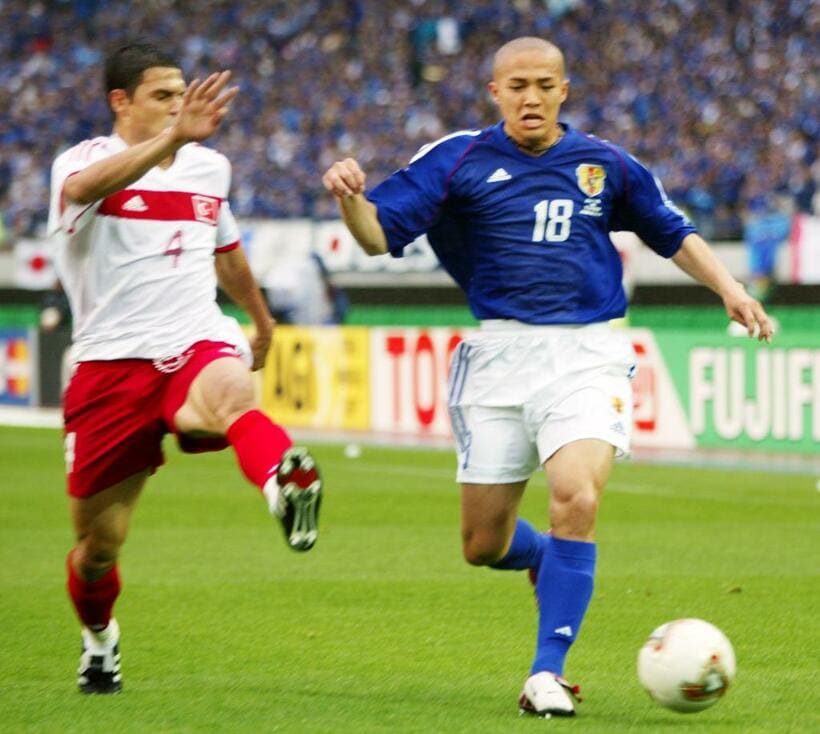 2002年日韓W杯では全4試合に出場した小野伸二