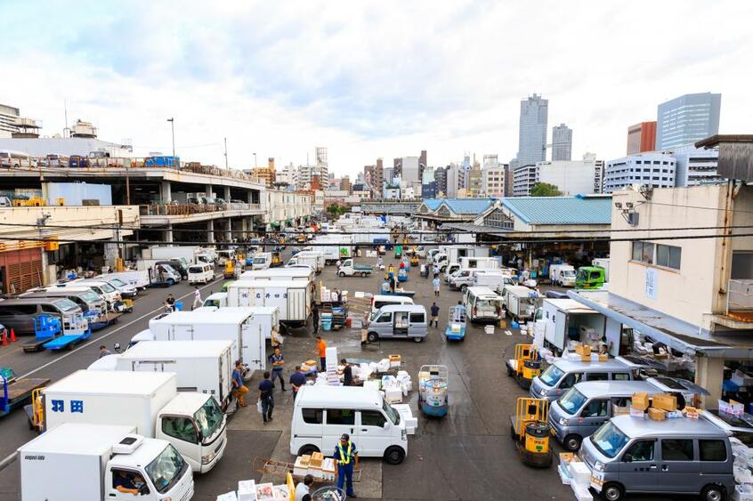 歴史ある「魚市場」(撮影/今村拓馬)