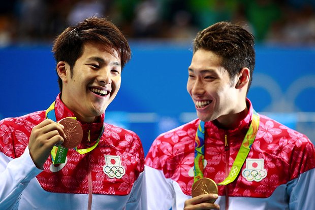 メダルの有力候補である萩野公介（右）と瀬戸大也（写真：Getty Images）