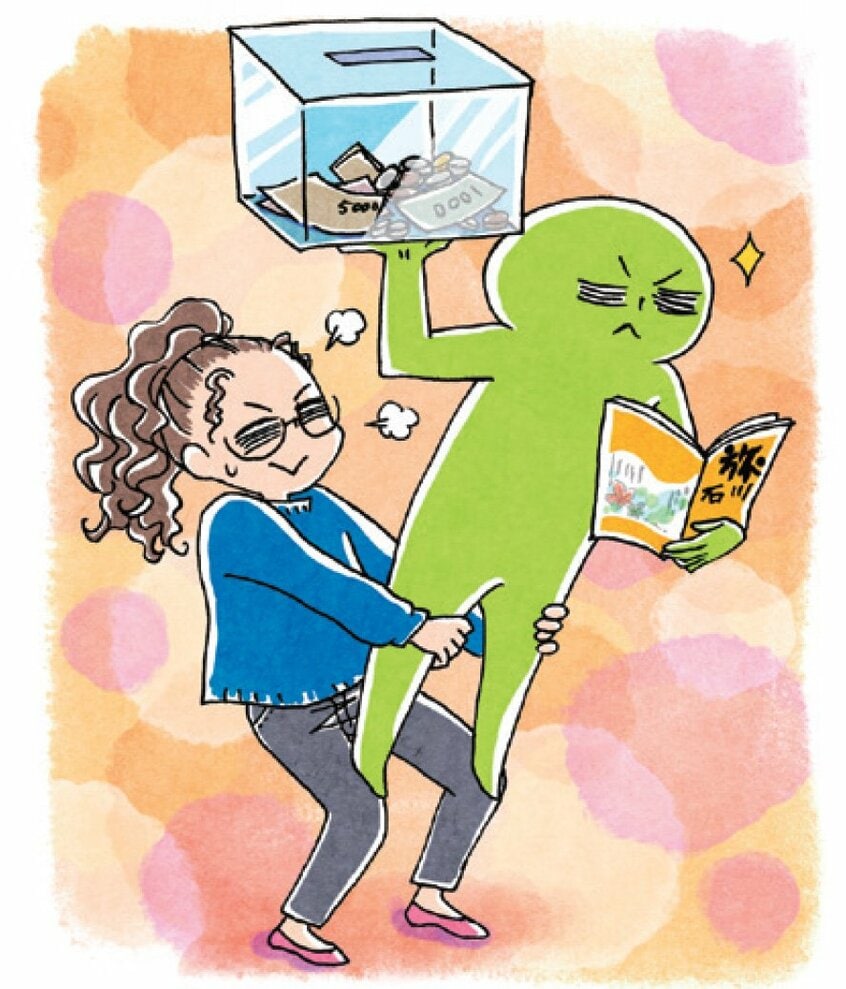 いまは踏ん張り自分の持ち場で最善を尽くそう(イラスト:サヲリブラウン)