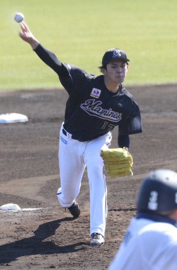 佐々木朗希は2月26日の西武との練習試合で好投。初回の3者連続三振はフォーク、フォーク、直球で奪った