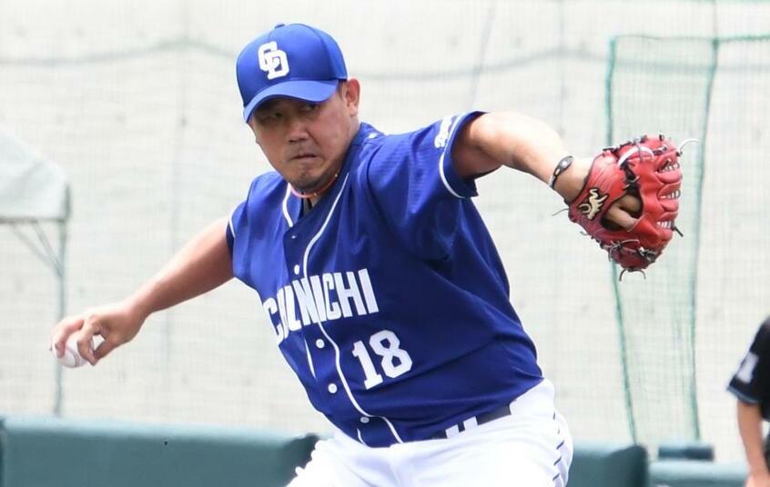 5月28日のソフトバンク戦で好投した中日の松坂大輔(C)朝日新聞社