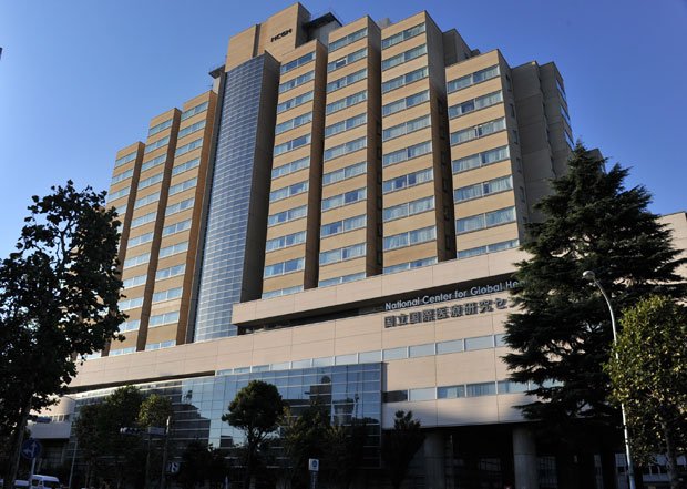 エボラ出血熱が疑われる患者が搬送された国立国際医療研究センター（東京都新宿区）　（c）朝日新聞社　＠＠写禁
