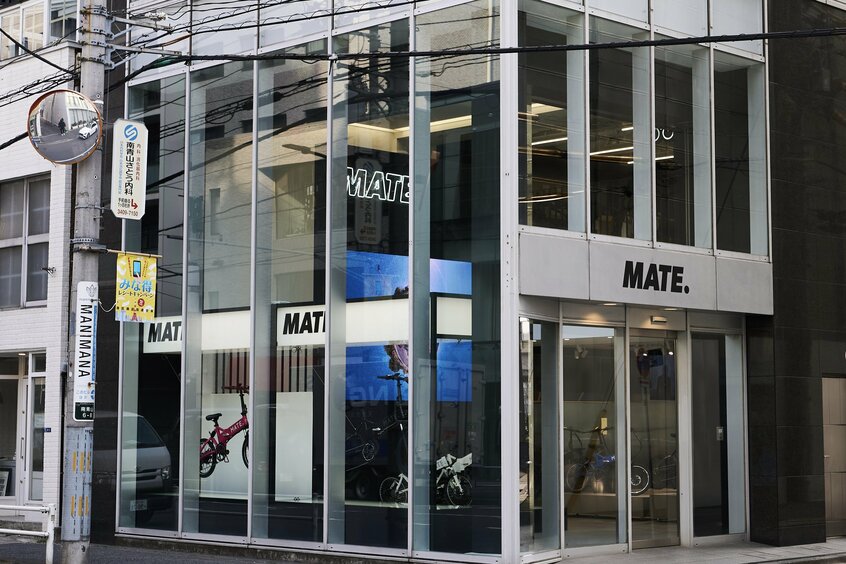 電動アシスト自転車そのものが危ないという風評被害も。MATE.BIKE.JAPANの店舗外観(MATE.BIKE JAPAN提供)