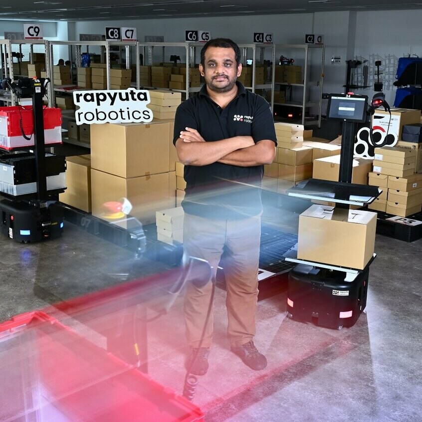 ラピュタロボティクス　代表取締役CEO　Gajan Mohanarajah（ガジャン・モーハナラージャー）／1980年、スリランカ生まれ。2005年、東京工業大学工学部制御システム工学科2年次に編入、08年に同大学院を修了。14年にスイス連邦工科大学チューリッヒ校で博士号を取得。同年、会社を設立（撮影／篠塚ようこ）