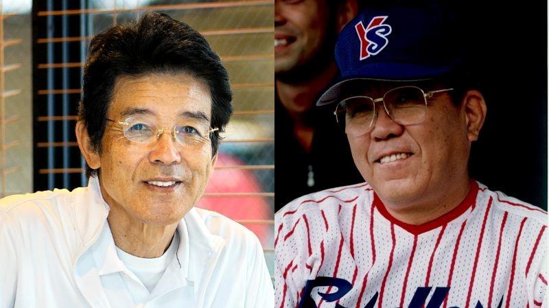 左から江本孟紀さん、野村克也さん