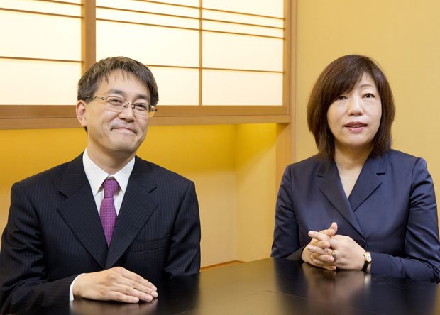 羽生善治さん（左）と林真理子さん（撮影／写真部・岡田晃奈）