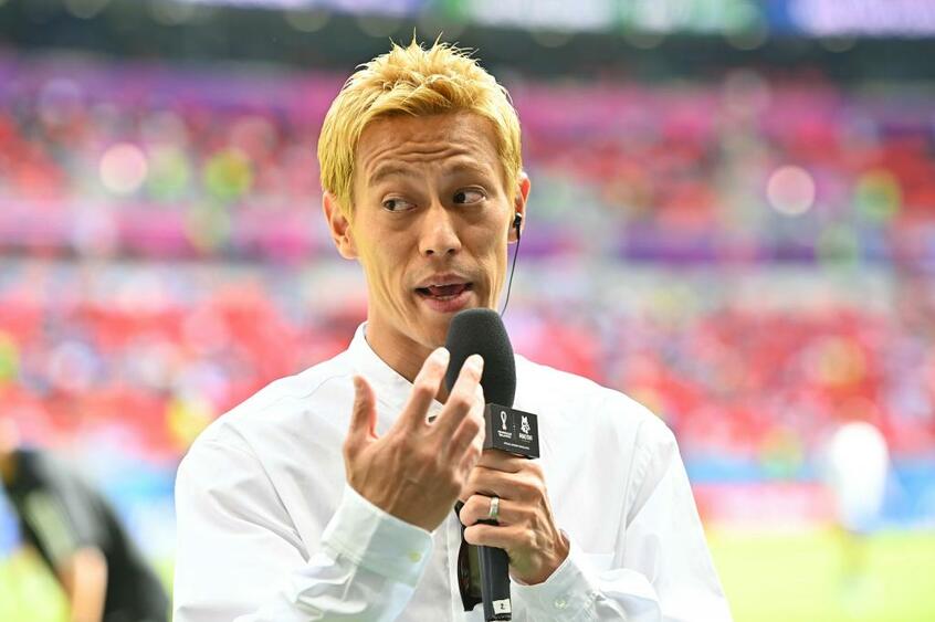 解説者として人気を集めた本田圭佑さん(photo JMPA)