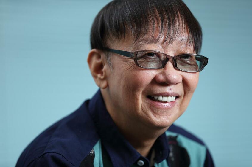 「いつか現実世界で『勇者の墓』を作りたい」と話した堀井さん(撮影/写真部・加藤夏子)