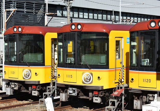 東京メトロの銀座線の車両（撮影・中川透）