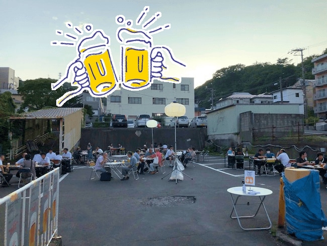 写真・図版（1枚目）| 【北海道／室蘭】開放感たっぷりの屋外で楽しむ生ビールと夏のひととき