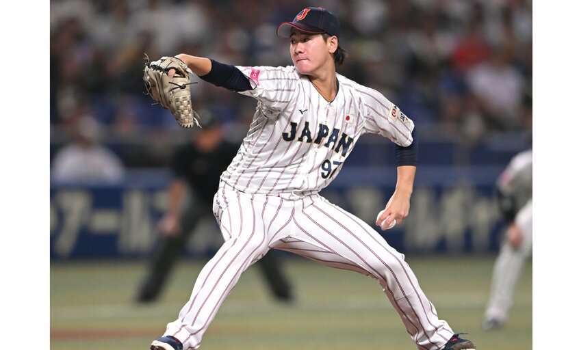 プレミア12で好投する井上温大