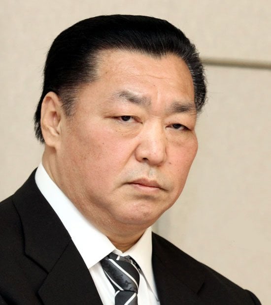 ２００２年理事長に就任、０８年辞任後１２年再就任。日本相撲協会の公益財団法人移行に尽力した　（c）朝日新聞社