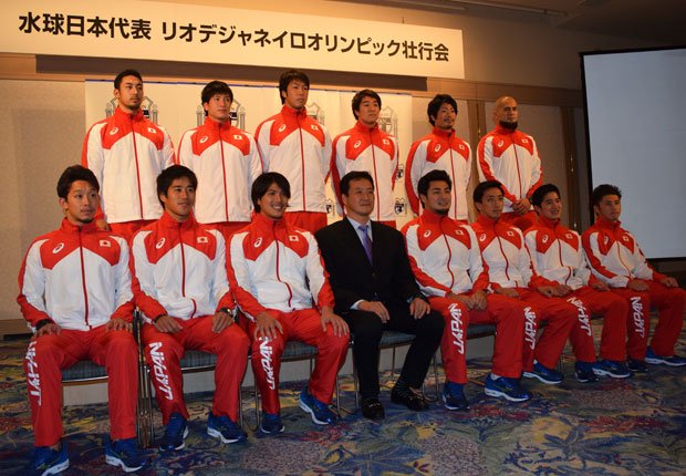 水球男子日本代表のメンバーら　（ｃ）朝日新聞社