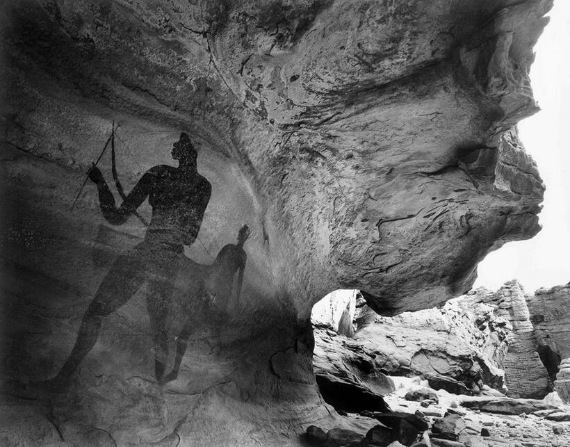 等身大の射手（牛牧民の時代）　タッシリ・ナジェール、アルジェリア／1975年（撮影：野町和嘉）