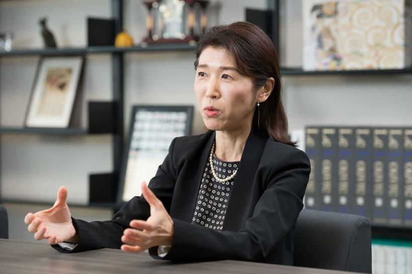 廣瀬陽子教授（撮影／写真部・戸嶋日菜乃）