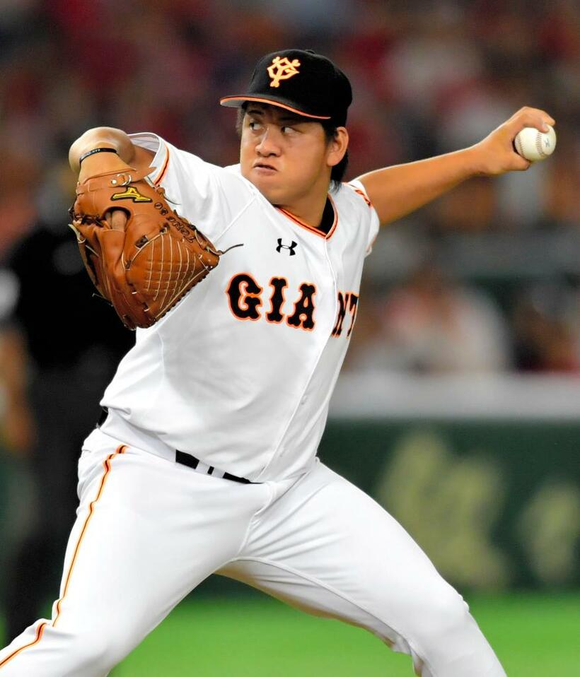 今季からは再び投手に専念する巨人・戸根千明　（ｃ）朝日新聞社
