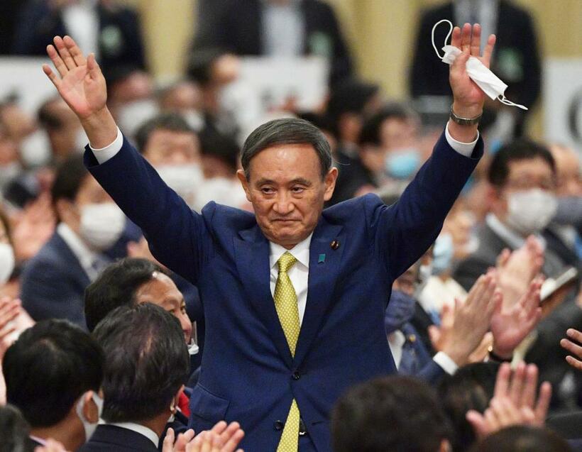 日本の新しいリーダーとなった菅義偉首相　（ｃ）朝日新聞社