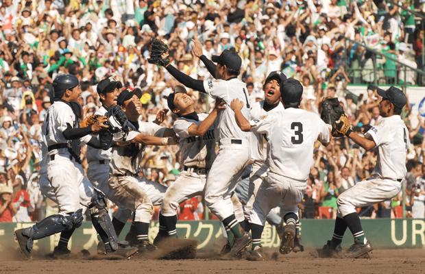2007年の夏の甲子園を制した佐賀北のナイン