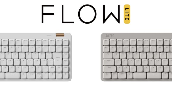 写真・図版(1枚目)| Lofree より待望のJIS配列(日本語配列)、静音キースイッチ搭載のロープロファイルメカニカルキーボード「Flow Lite JIS」が登場