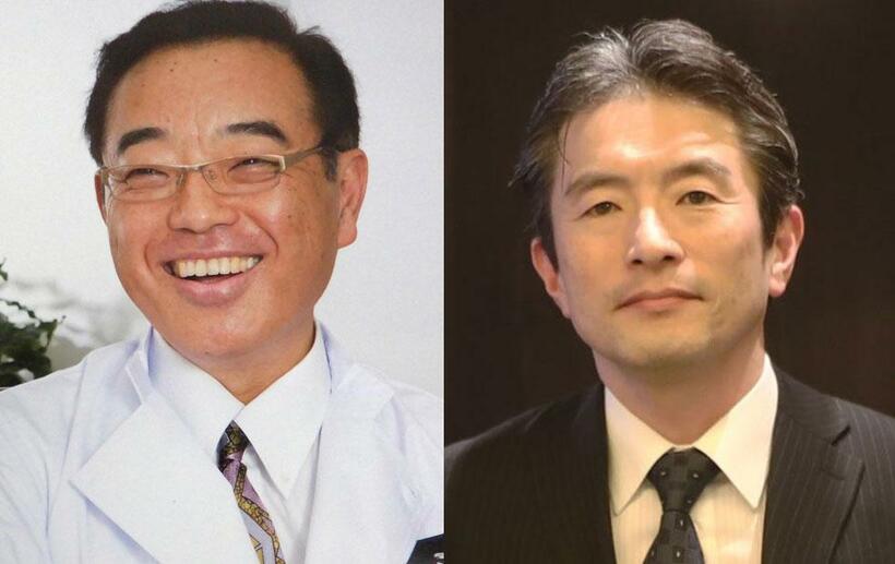 出沢明ＰＥＤクリニック理事長・出沢明医師（左）、岩井整形外科内科病院院長・高野裕医師