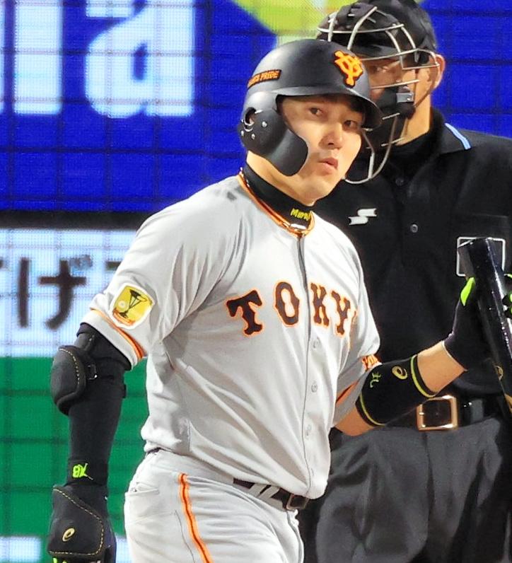 巨人・丸佳浩(c)朝日新聞社