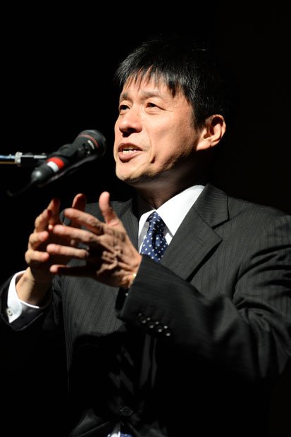 その場にいるかのような臨場感のある「かたり」。１２月１１日には、永六輔さんと東京ドームホテルで野球について語り合う（撮影／写真部・工藤隆太郎）
