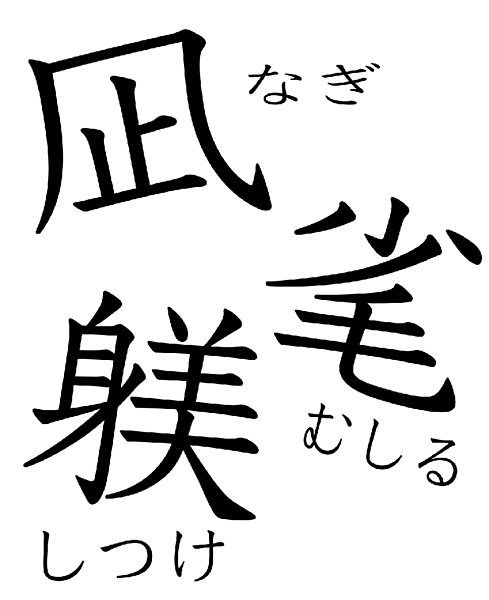 日本人が作った漢字「国字」の一例