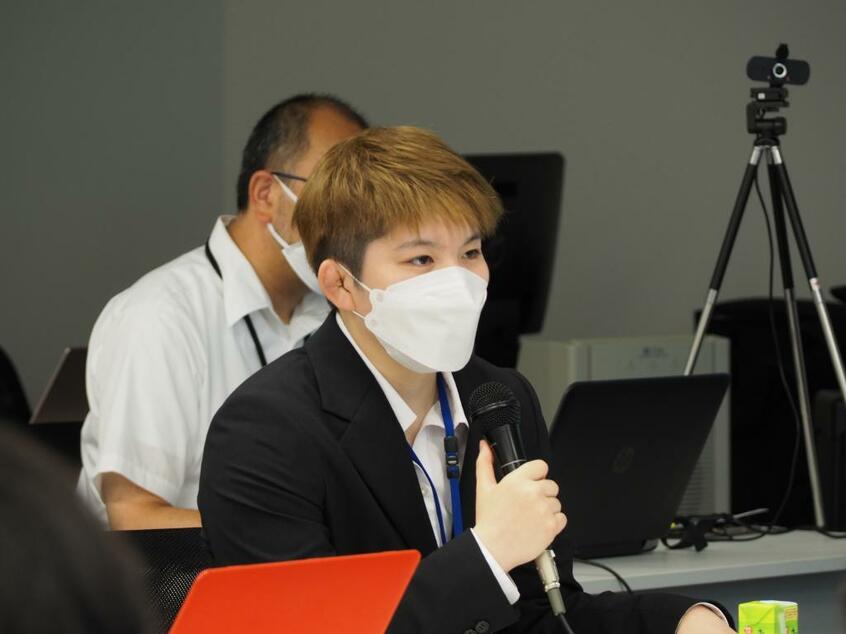 8月10日、立憲民主党議員らによるヒアリングで性被害の状況を告白した五ノ井里奈さん(撮影/岩下明日香)