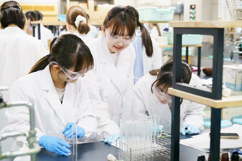 日本女子大学が2025年に新設した食科学部。家政学部から独立した。21年に全学部が都心の目白キャンパスに集まり、人気上昇中。23年には国際文化学部も新設（撮影／岡田晃奈）