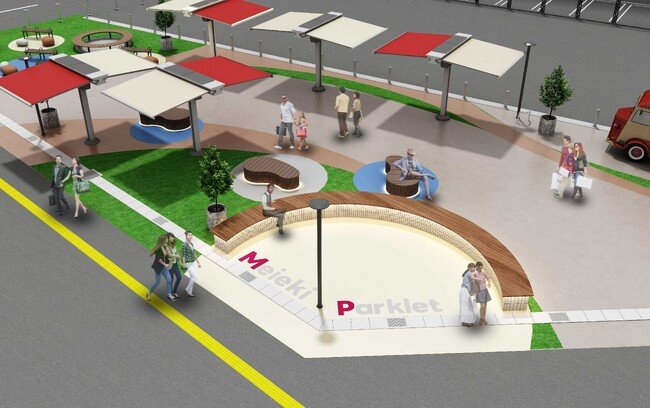 写真・図版(1枚目)| 名古屋駅前名鉄レジャック跡地に都市型広場「Meieki Parklet」が8月8日オープン!