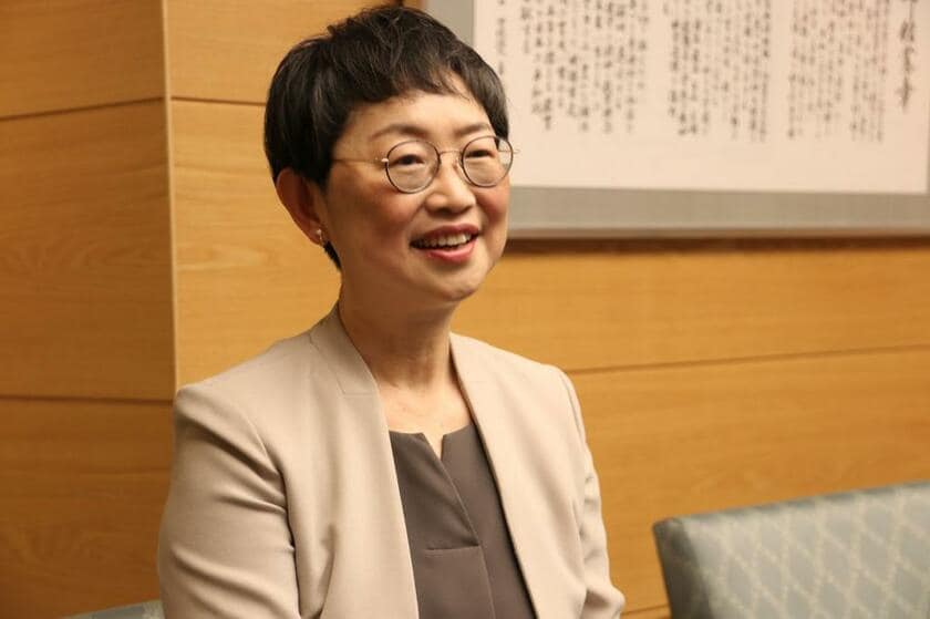 「教室に来ないことは、意欲低下ではない」と話す同大学の松原洋子副学長（撮影／AERA dot.編集部・金城珠代）