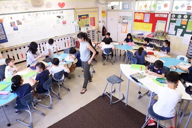 アオバジャパン・インターナショナルスクール（東京都練馬区）は、幼稚園から高校までを擁する（写真／関口達朗）