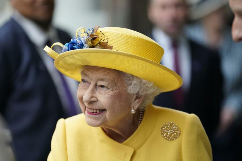 地下鉄エリザベス線の視察に訪れたエリザベス女王／５月１７日、ロンドン（ｐｈｏｔｏ　ｇｅｔｔｙｉｍａｇｅｓ）